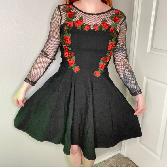 rebel love clothing Dresses & Skirts - Rebel love clothing gothic rose dress